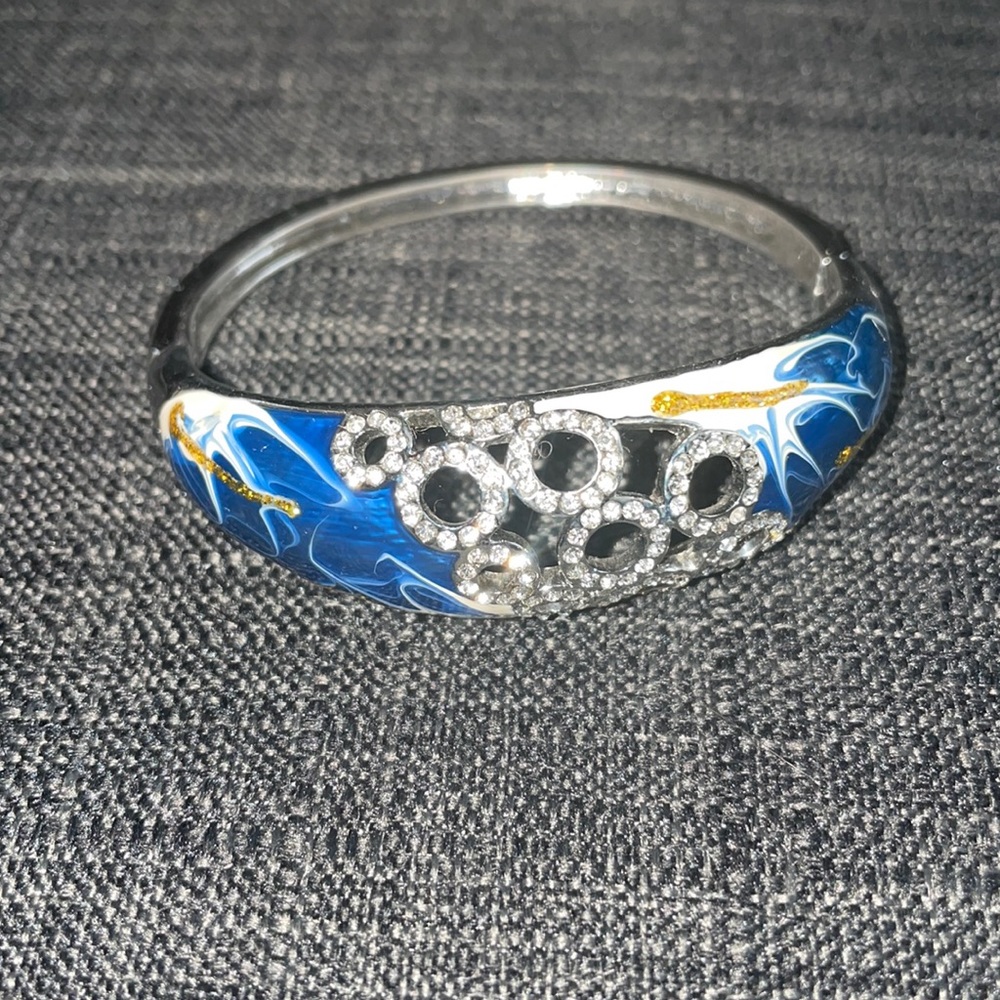 Egyptian Bracelet, Silver&Lapis lazuli